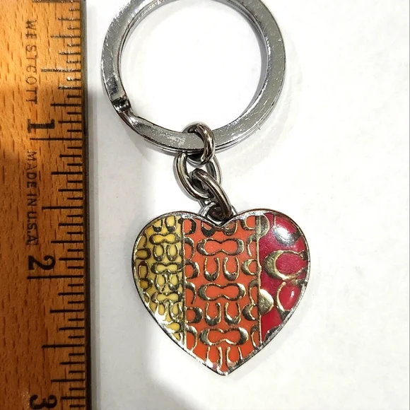 COACH BAG CHARM KEY RING